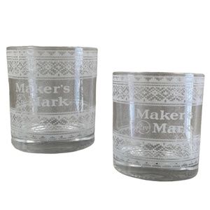 Makers Mark Limited Edition Glassware (2) NWOT